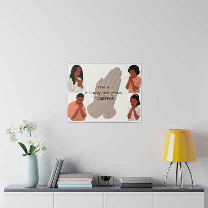 A Family that Prays Wall Decor